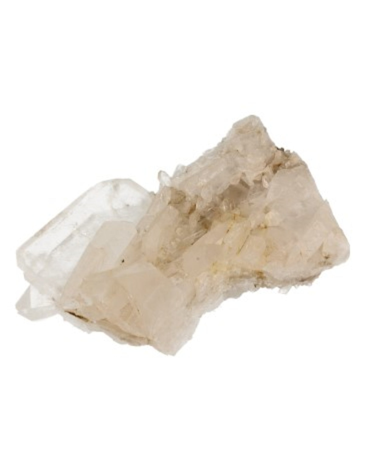 Fadenkvarts kluster, rå, 15 x 9 x 5 cm, nr 1 (629 g)