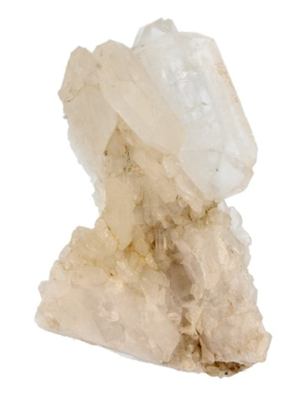 Fadenkvarts kluster, rå, 15 x 9 x 5 cm, nr 1 (629 g)