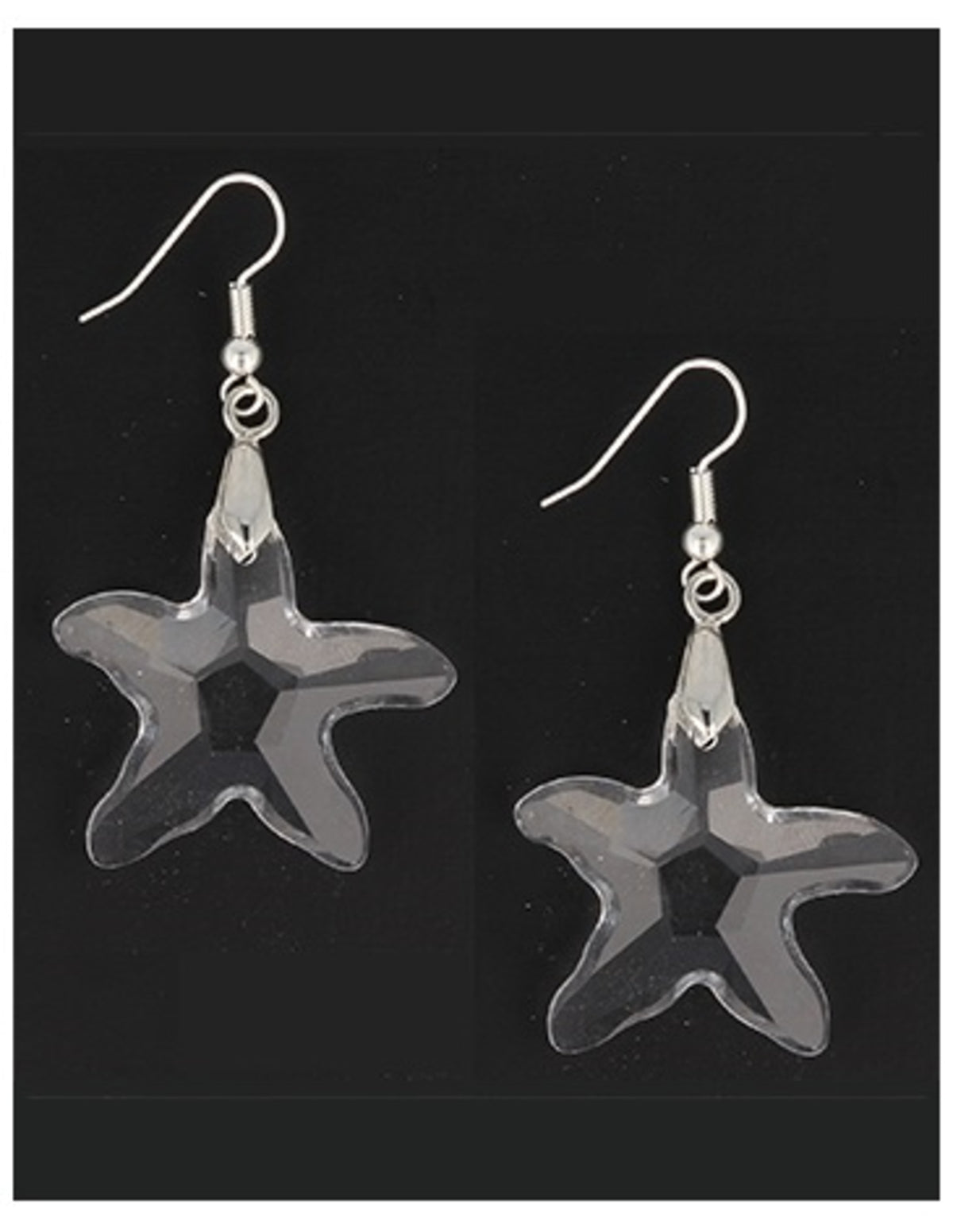 Kristallglas örhängen, stjärna, feng shui
