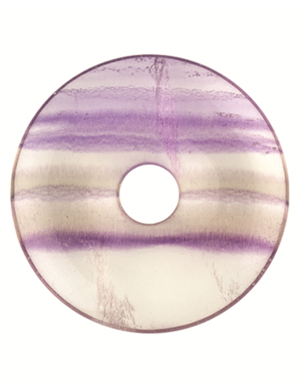 Fluorit donut, 30 mm, flerfärgad
