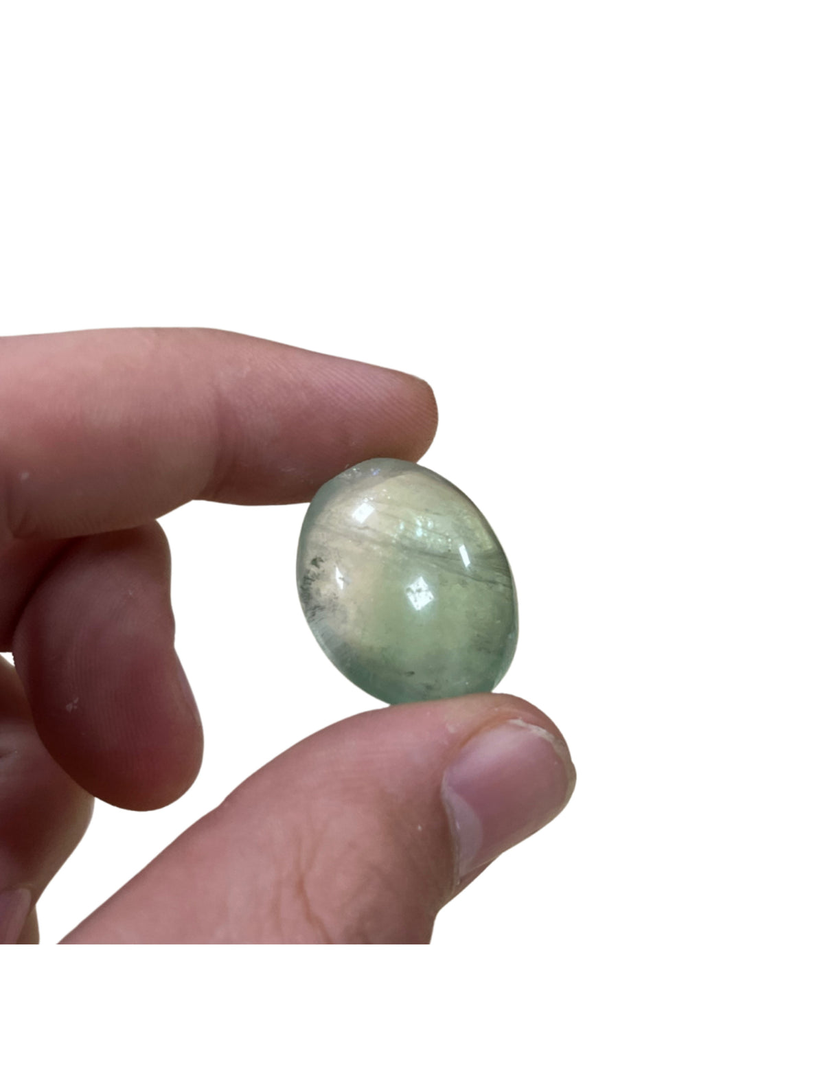 Fluorit trumlade stenar, gröna, A-kvalitet, Kina, 100 g