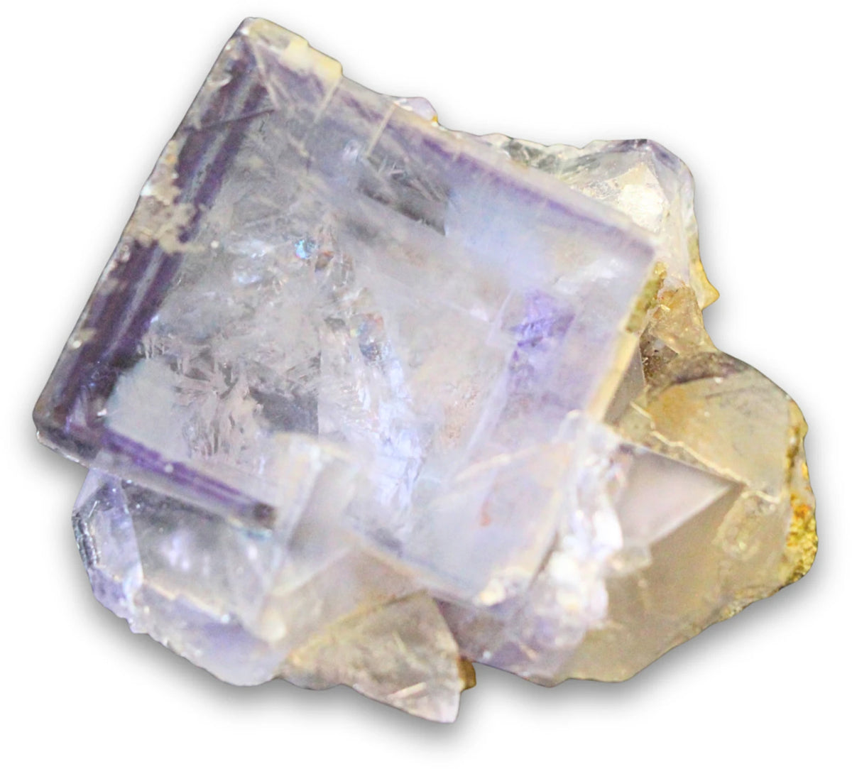 Fluorit lila kristall, rå, 6,4 cm, nr 21 (0,18 kg)