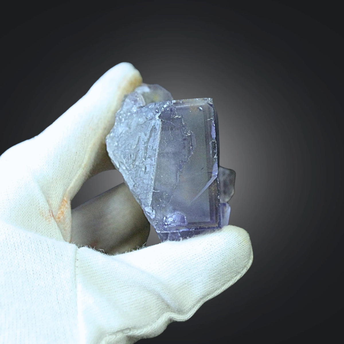 Fluorit lila kristall, rå, 6,4 cm, nr 21 (0,18 kg)
