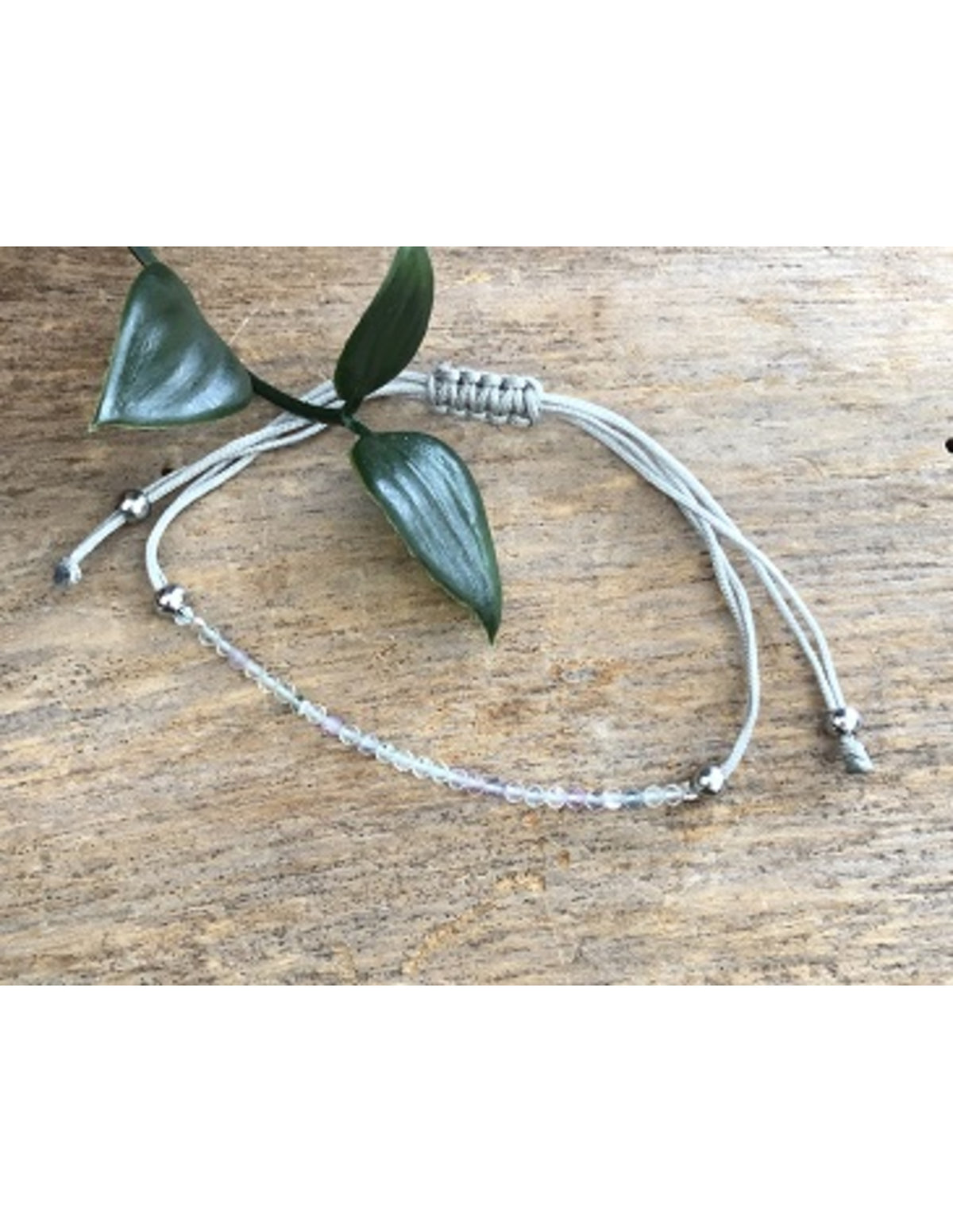 Fluorit armband, sommar, regnbåge, justerbart