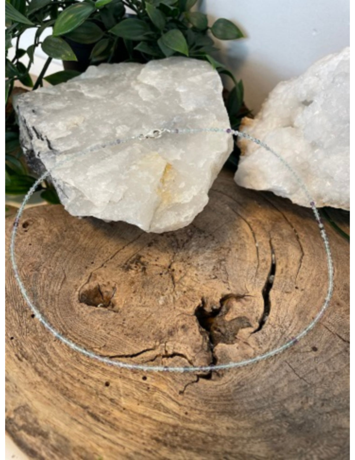 Fluorit smyckesset: halsband och armband, Summer Vibes