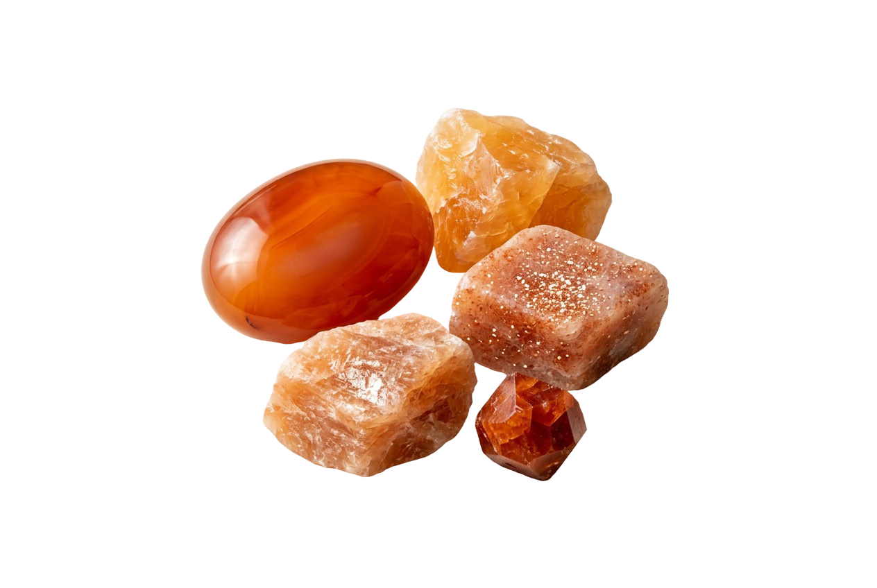 
Orange kristaller