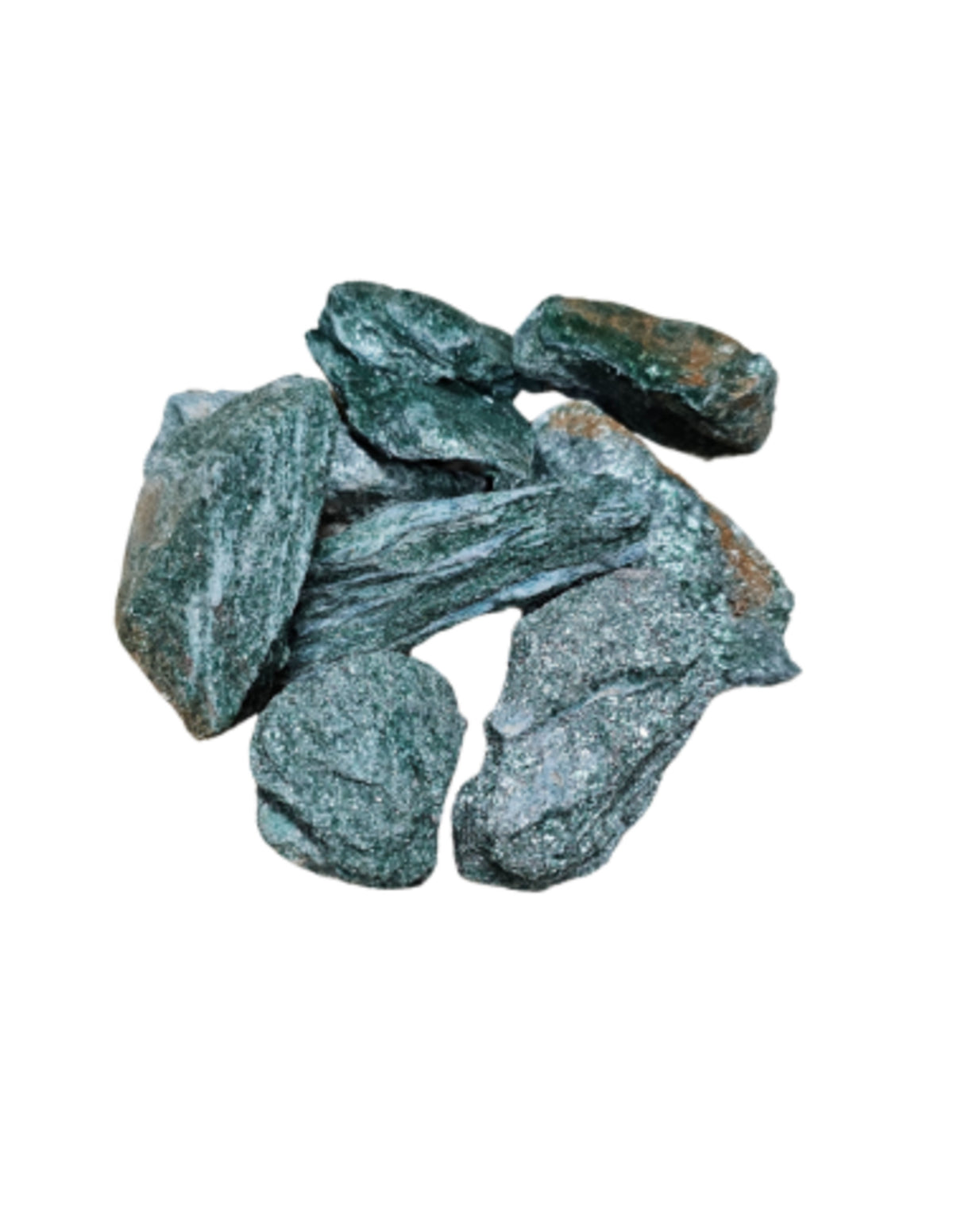 Fuchsit råa bitar, 250 g, 3 till 5 cm