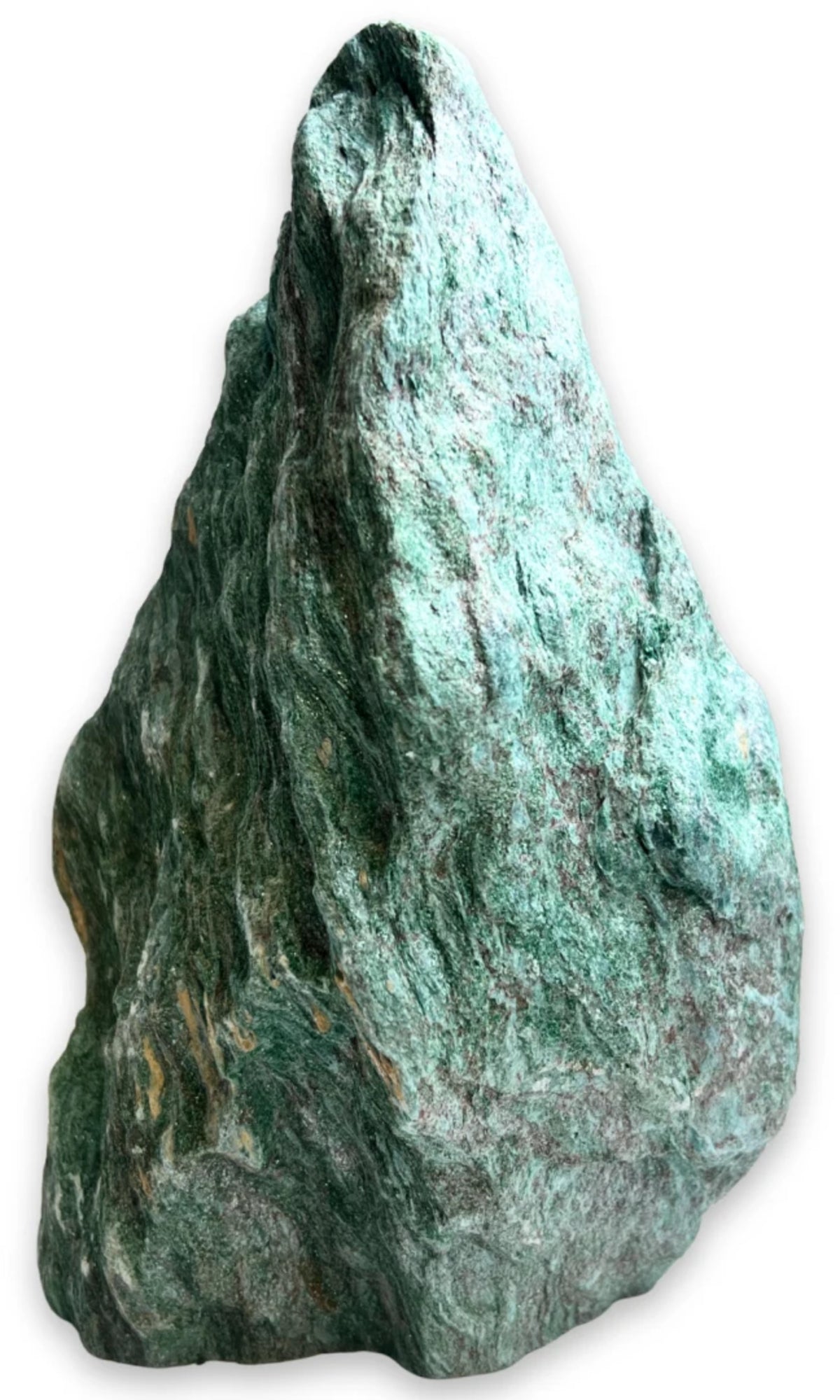 Fuchsit rå, skimrande grön, 14 x 9 x 23,5 cm, 3,2 kg, nr 08