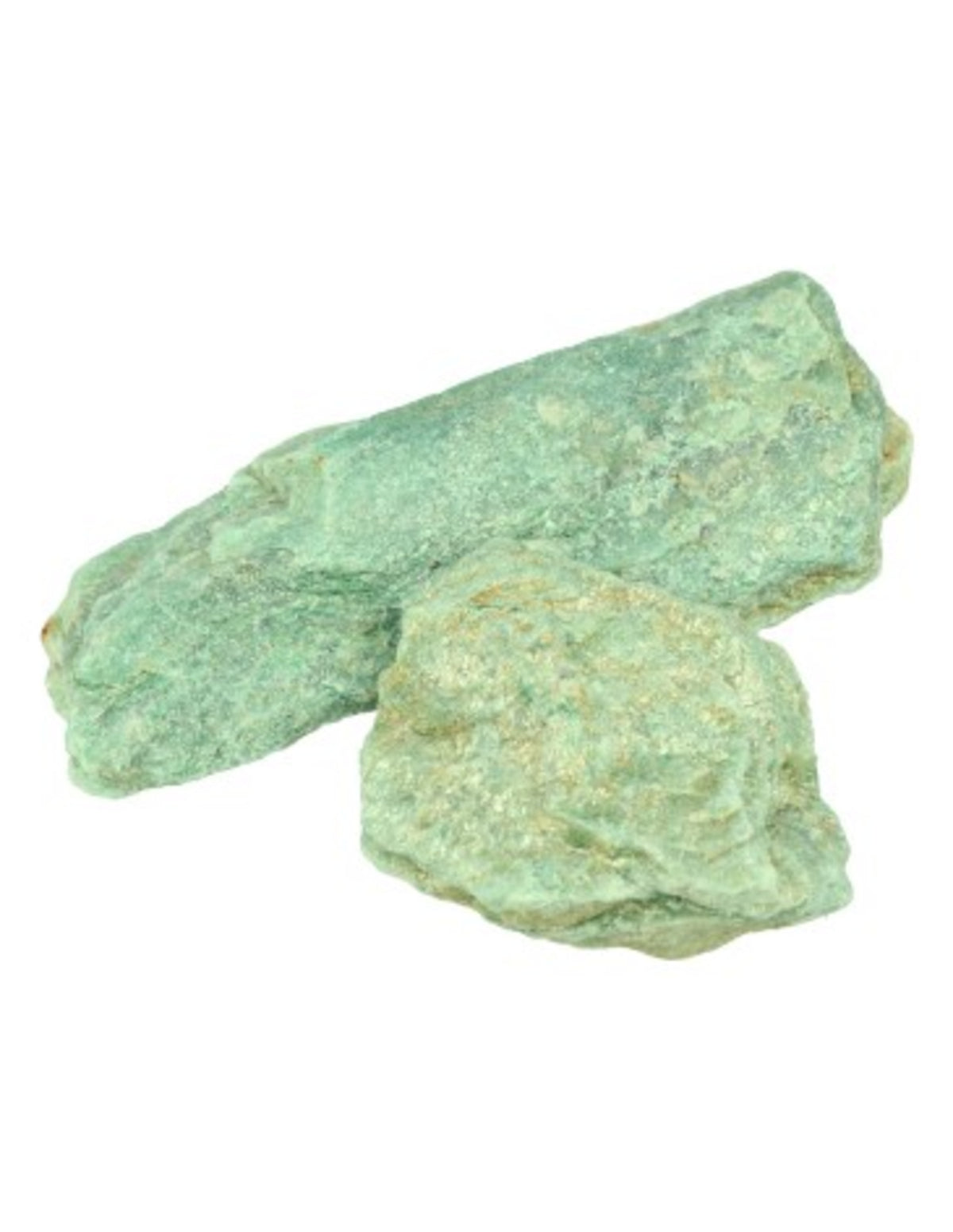 Fuchsit råa bitar, 3 till 5 cm, gröna, Per kg