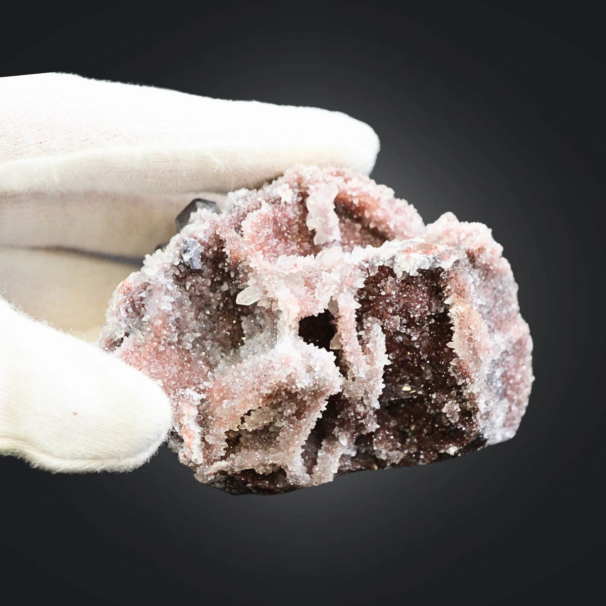 Galena med kalcit, rå, 8,1 cm, nr 45 (177 g)