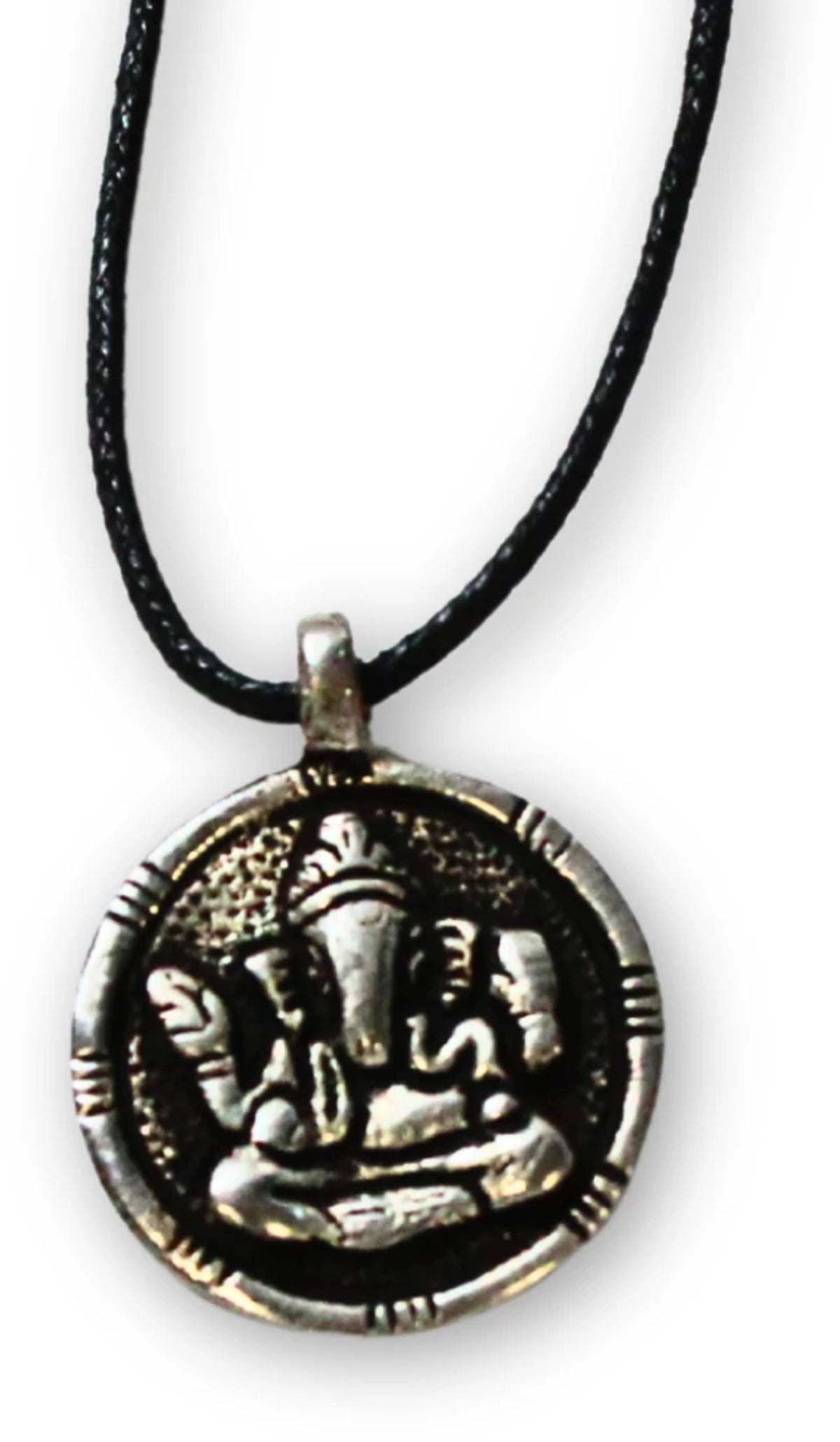 Ganesha hänge i metall, silverfärgat, 3 cm