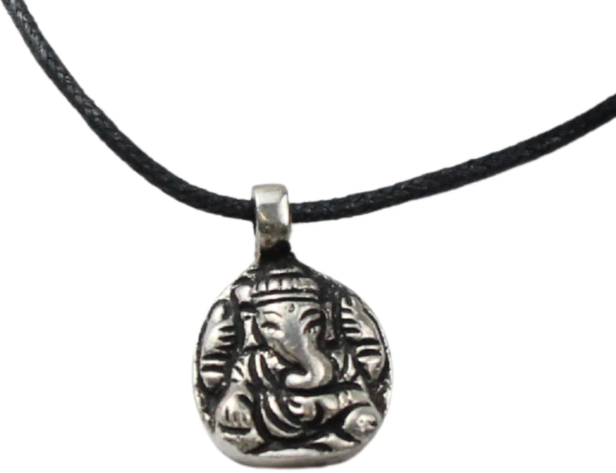 Ganesha hänge i metall, silverfärgat, 2,5 cm