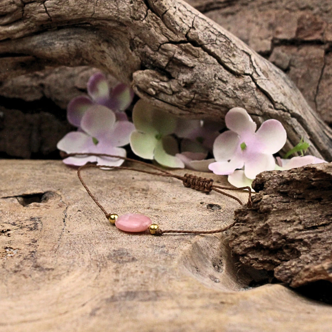 Opal armband för oktober, justerbart, Andesopal