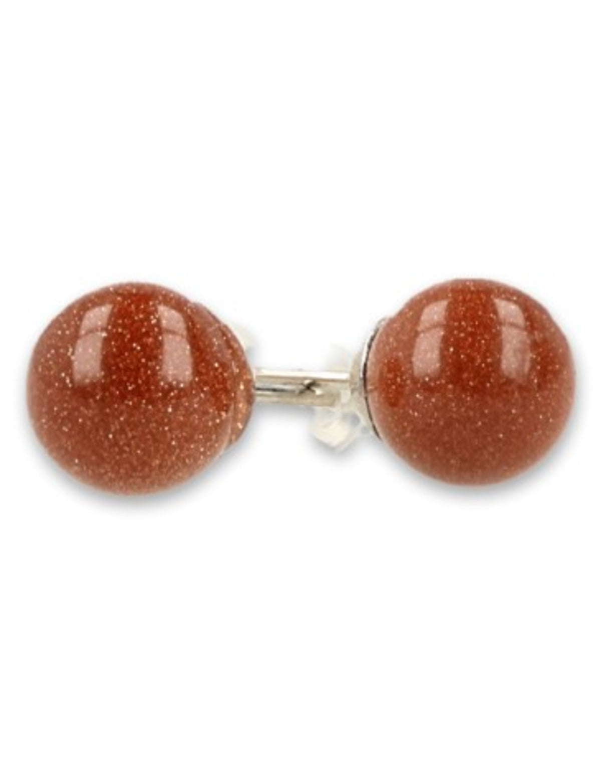 Guldsten örstickare, kula, 8 mm (glas)