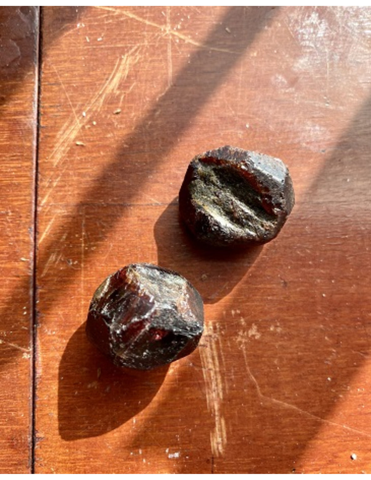 Granat kristall, rå, ca 25 mm, från Indien