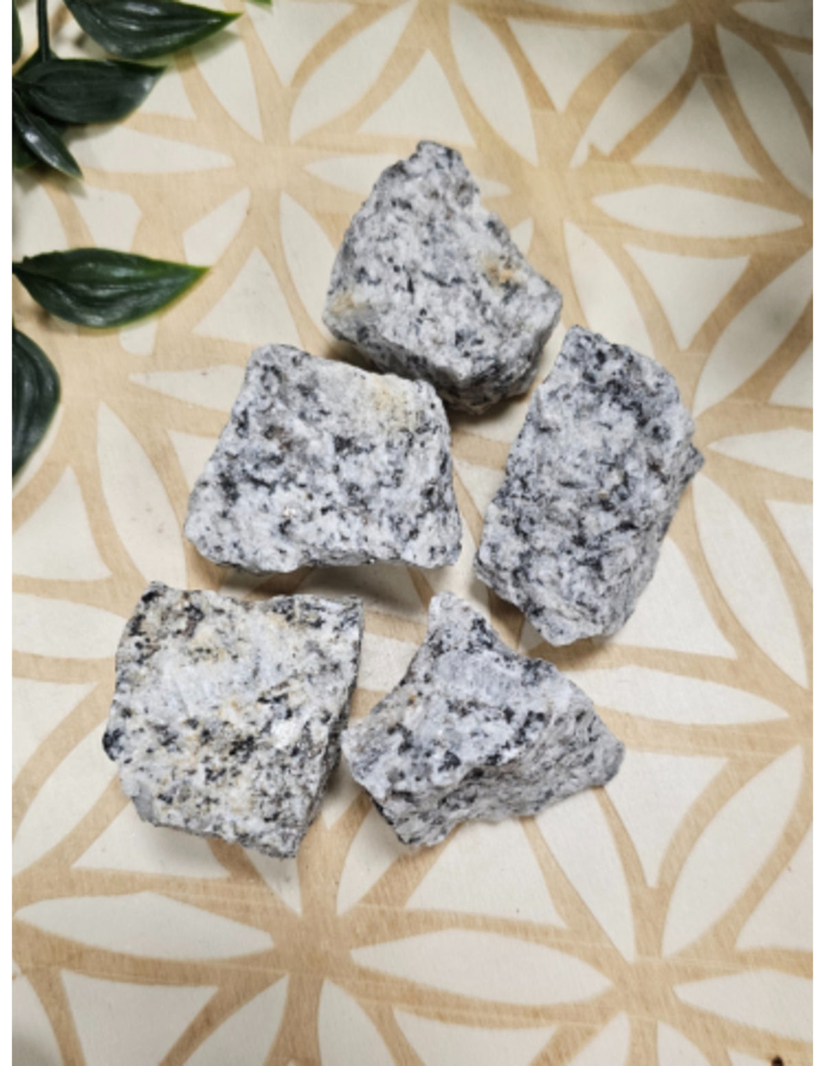 Granit råa bitar från Indien, 250 g, 3 till 5 cm