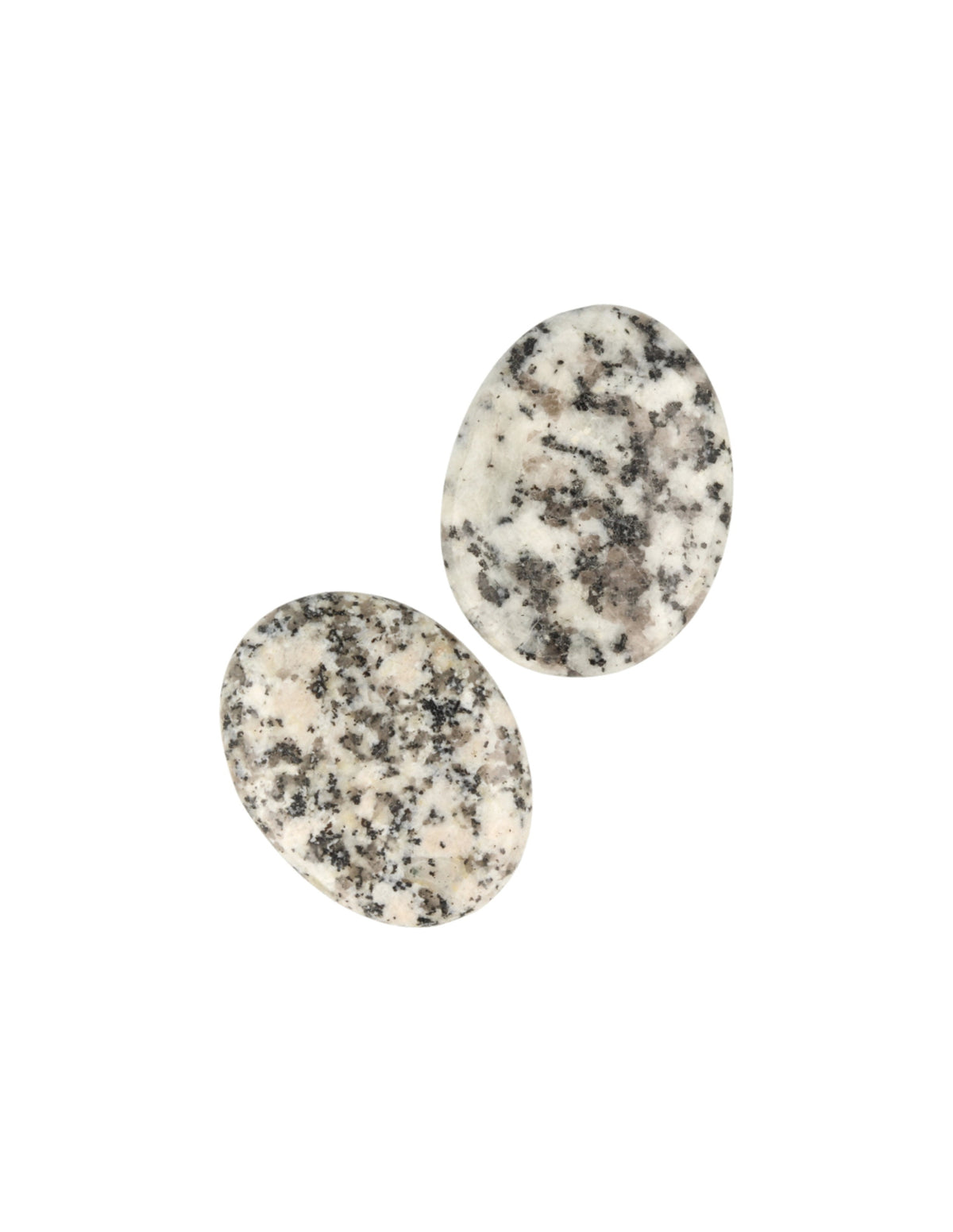 Granit ficksten, polerad, brun och vit, 4 till 6 cm