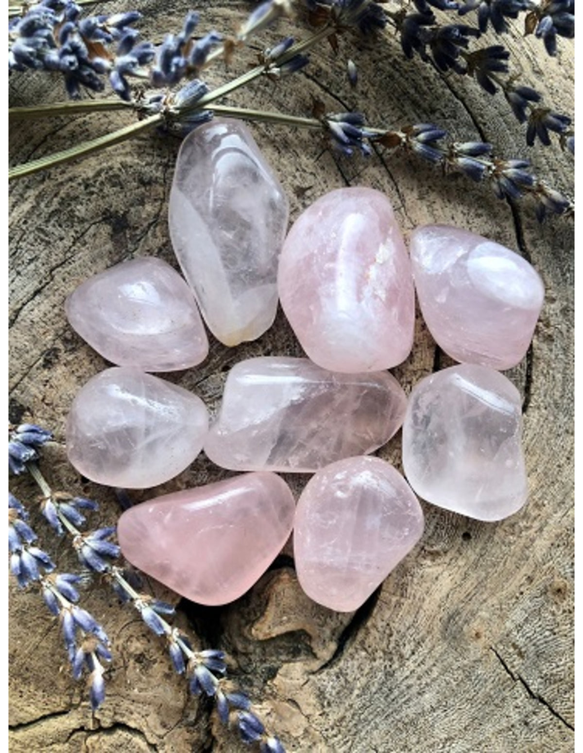 Gyrasol trumlade stenar, rosa, Madagaskar, 100 g