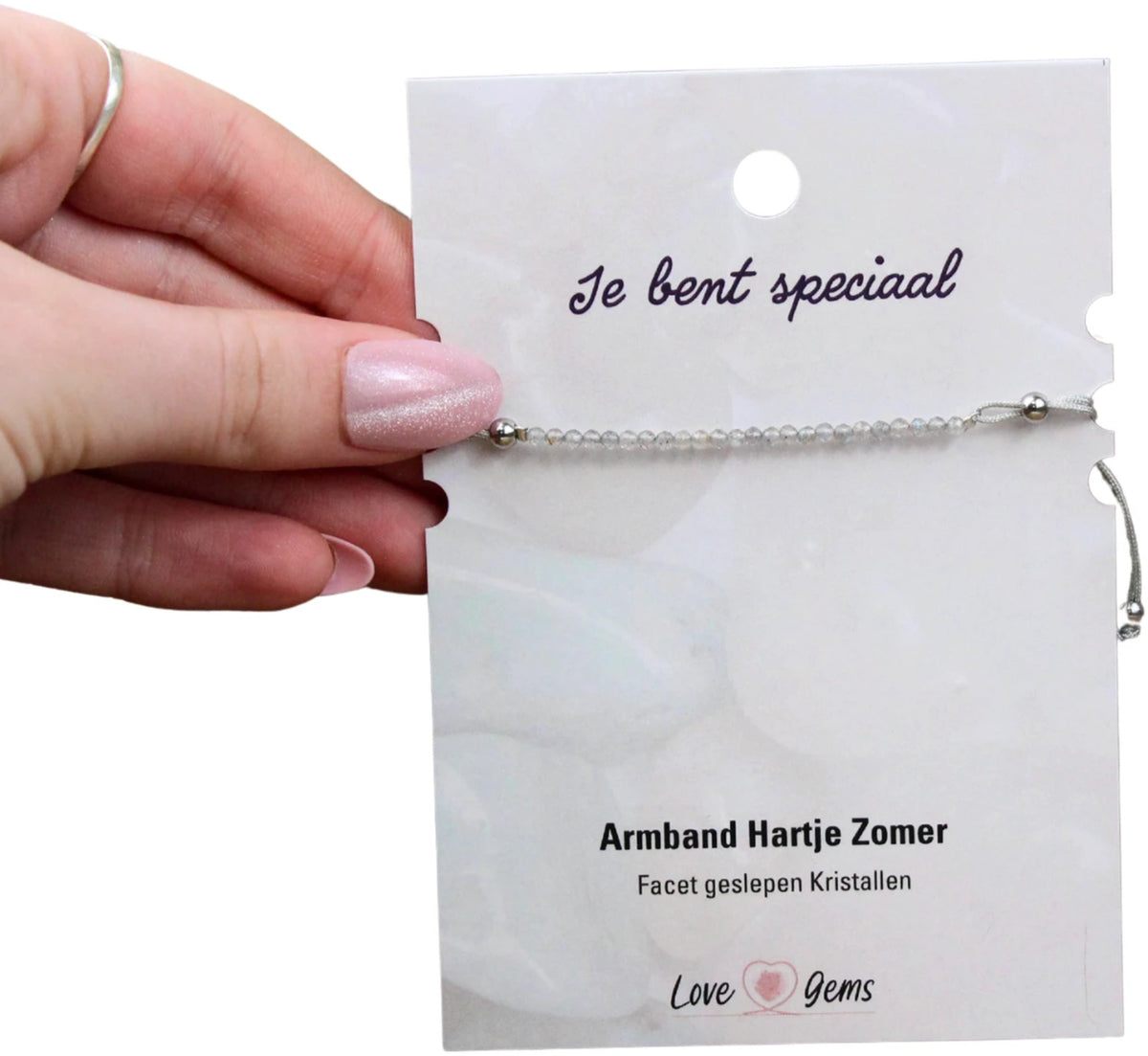 Labradorit armband med fasettslipade pärlor