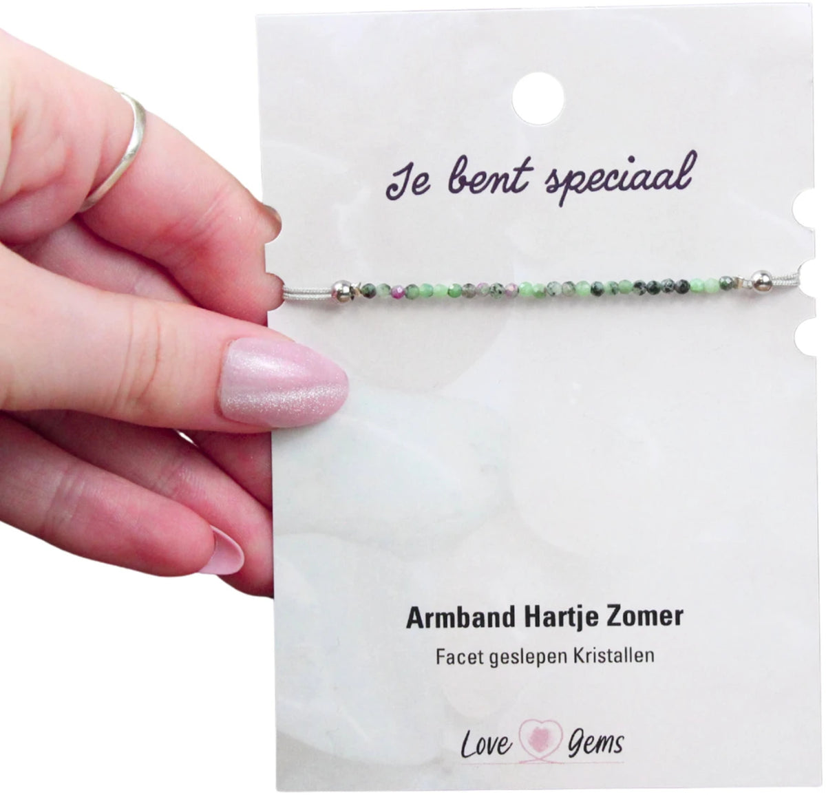 Armband med blandade stenar, facettslipade pärlor, multifärg