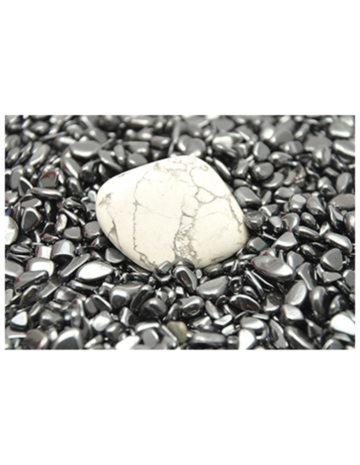 Hematit trumlade stenar, 100 g