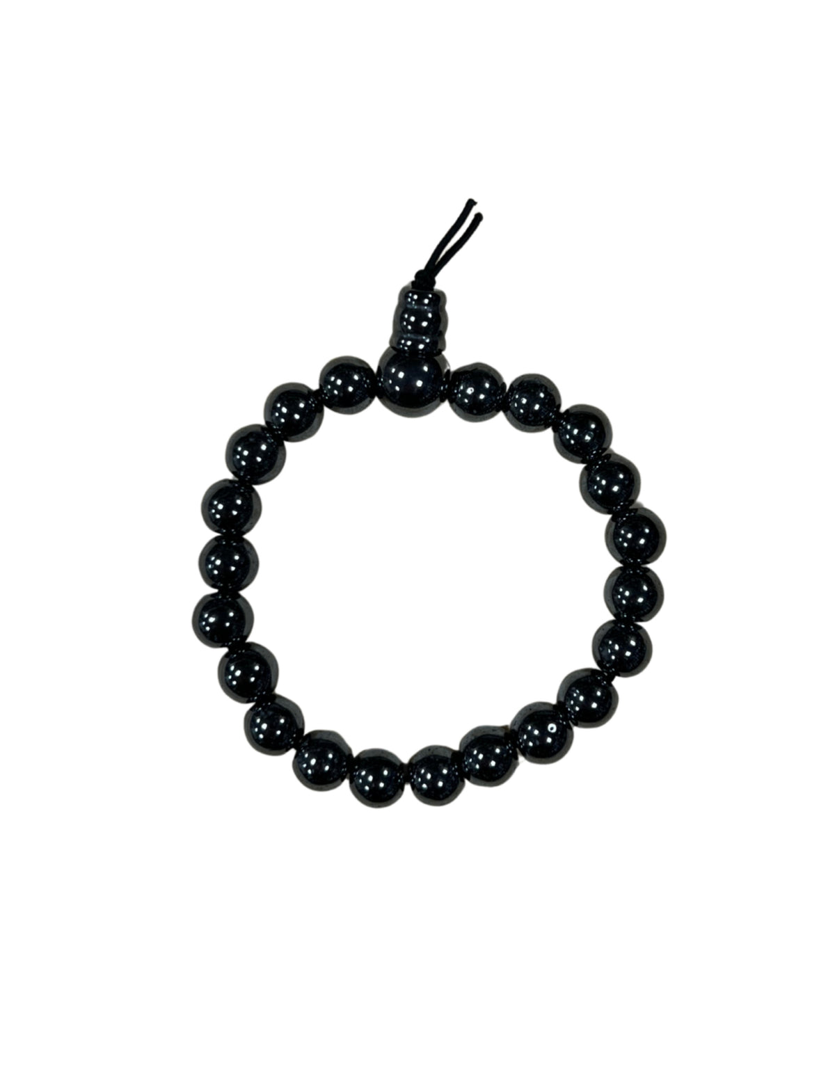 Hematit powerbead armband, 8 mm, 18 cm