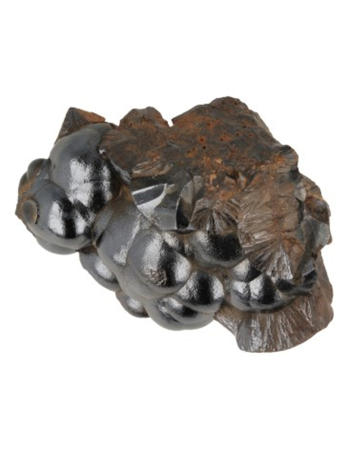 Hematit rå bit, glaskop, 250 till 400 g