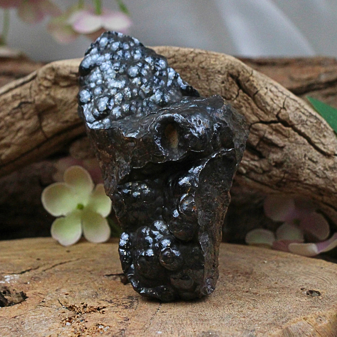 Hematit rå bit, 6 x 4 x 11 cm, nr 11 (457 g)