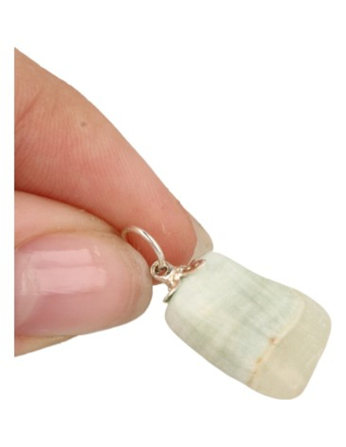 Hemimorfit hänge, blågrön, 3 till 4 cm