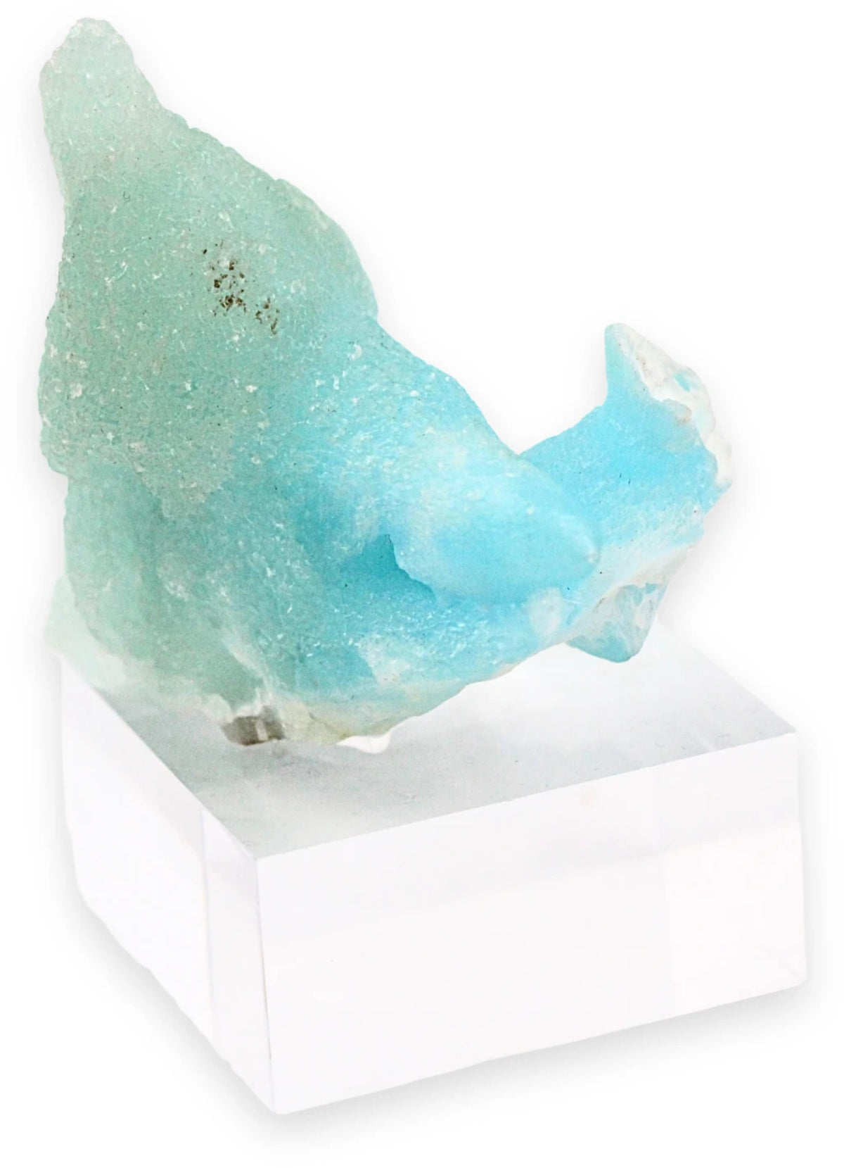 Hemimorfit rå, blå till blågrön, AA-kvalitet, 8,8 x 5 cm, nr 38