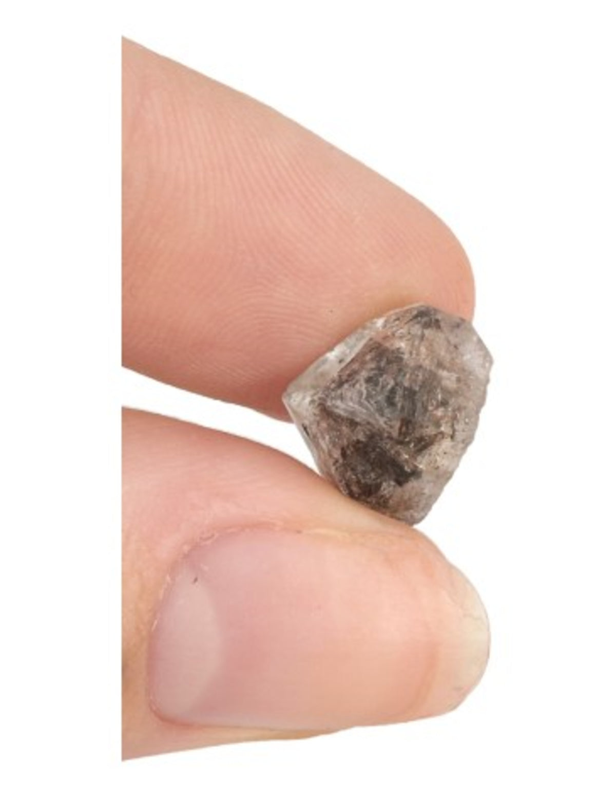 Herkimer diamant, rå kristall, 0,5 till 1 g, 10 till 18 mm