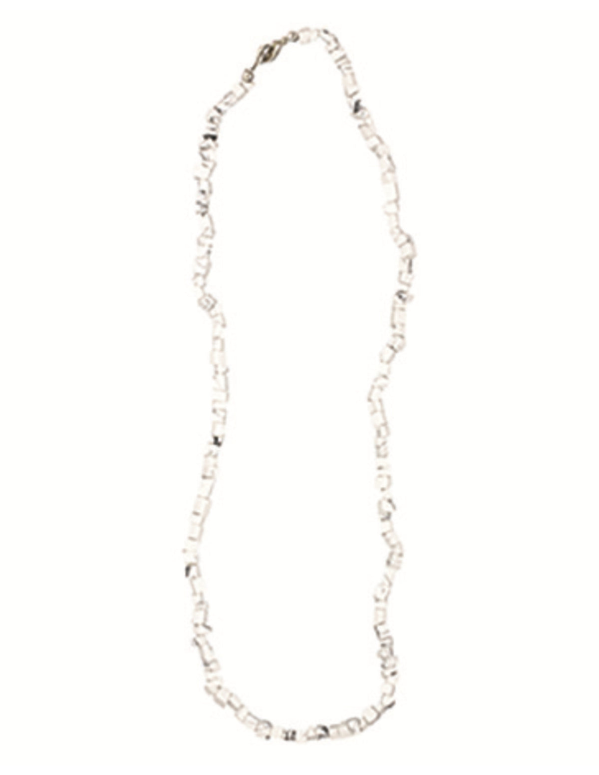 Howlit halsband med splitstenar, vit, 5 till 10 mm
