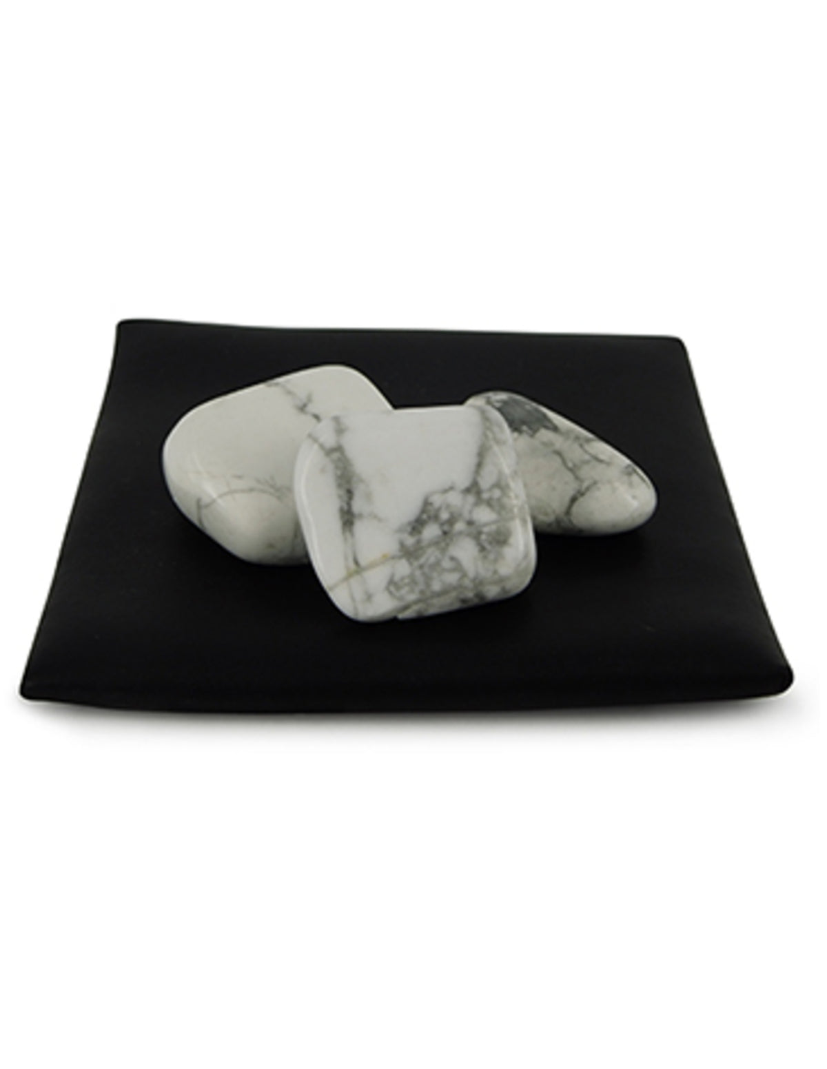 Howlit trumlade stenar, vit, 500 g, 2 till 4 cm