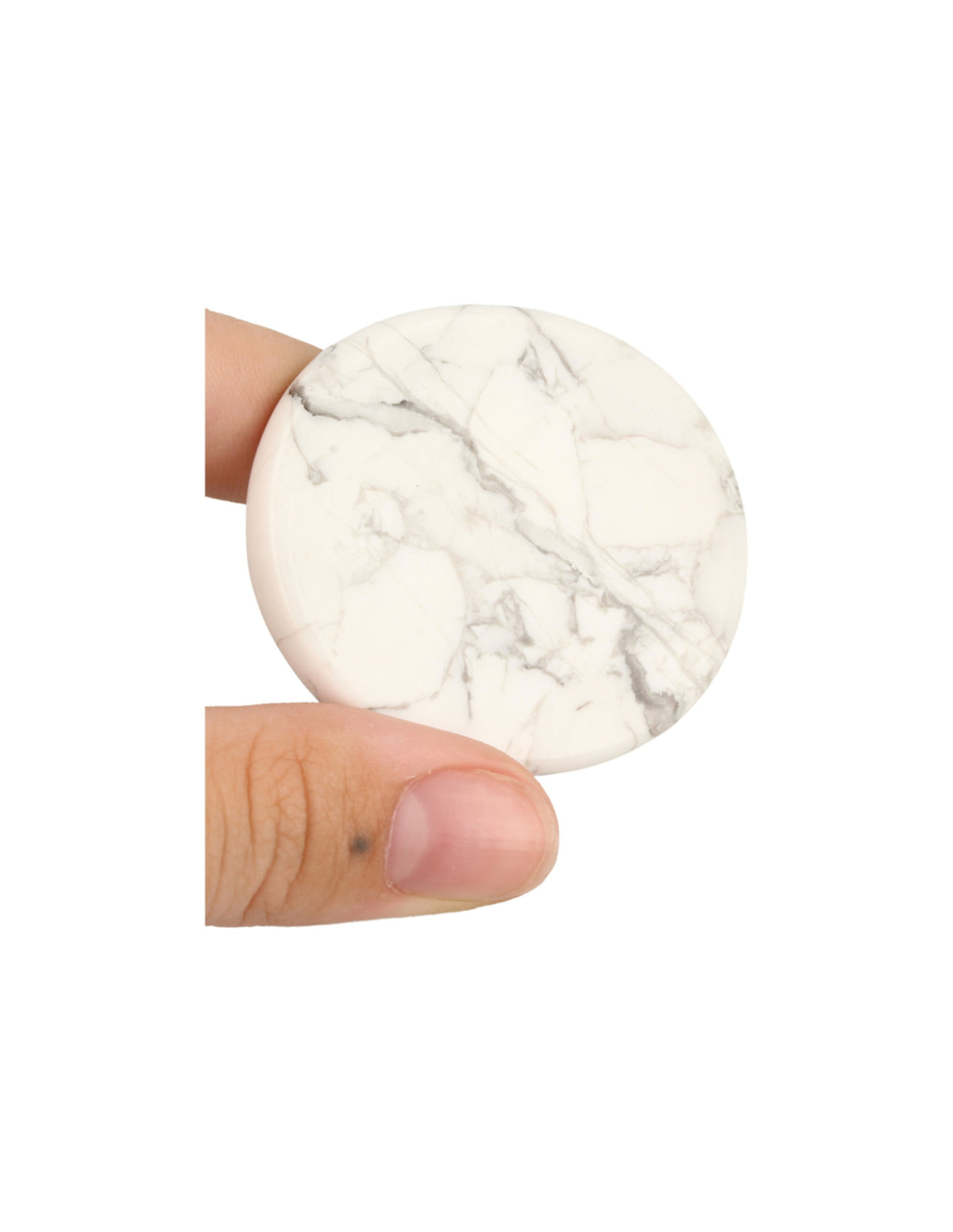 Howlit ficksten, vit, 3 till 5 cm