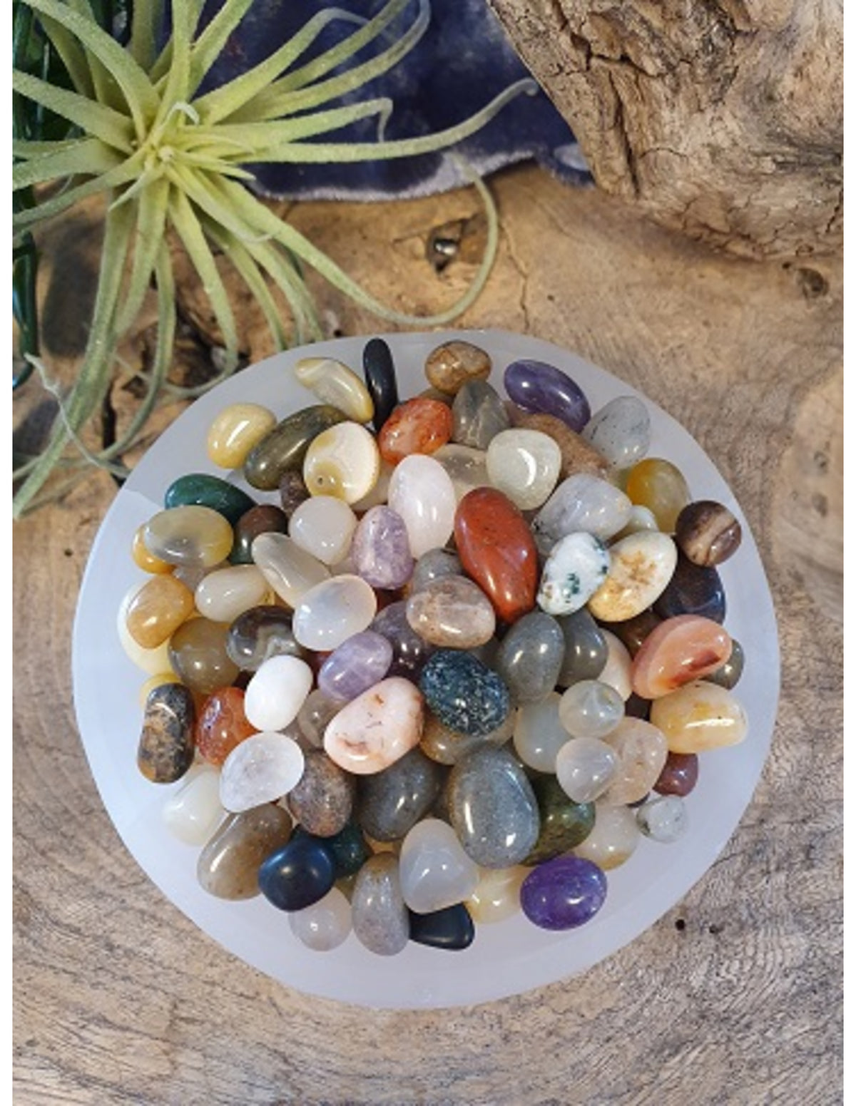 Blandade trumlade stenar, Indien mix, 100 g, 1 till 2 cm