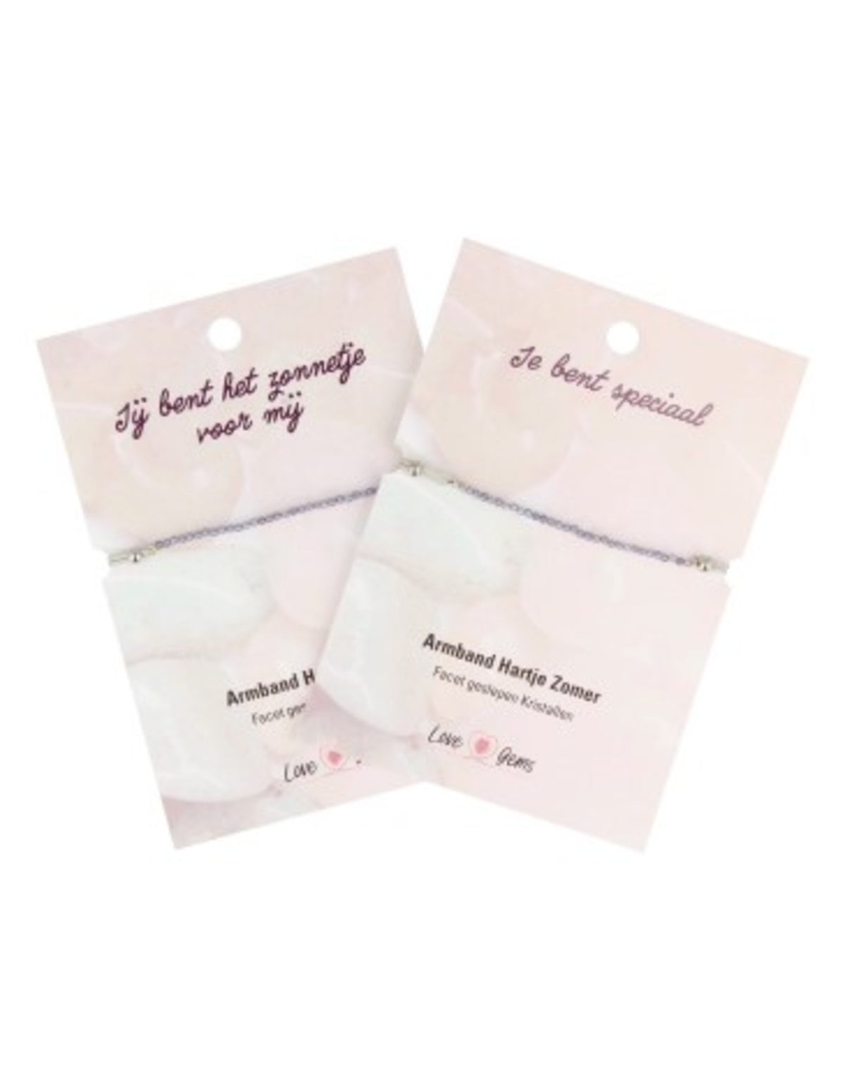 Iolit armband, hjärta, grå fasettslipade stenar, 1,1 g