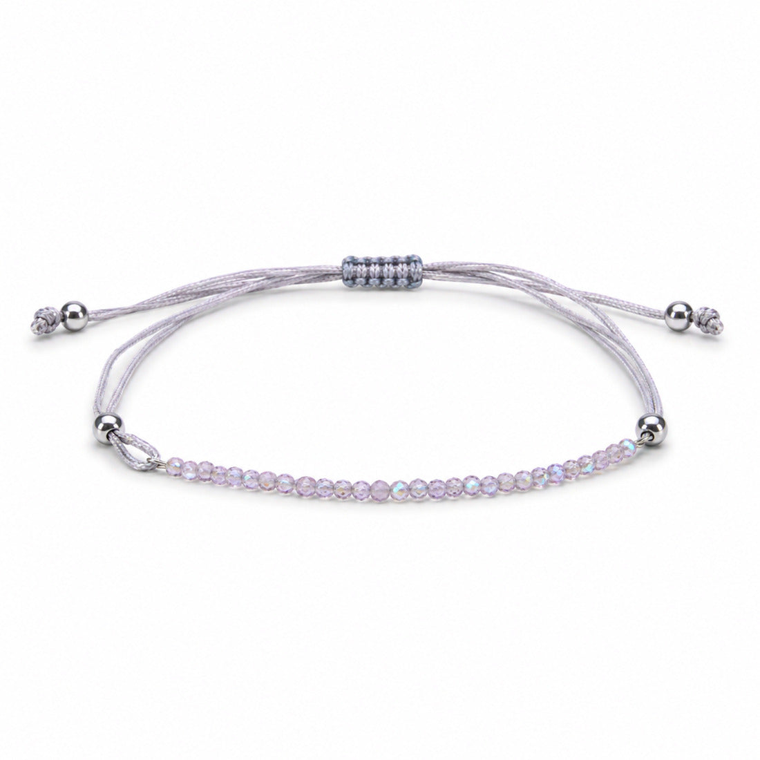 Iolit armband, små fasettslipade stenar, justerbart, 1 g