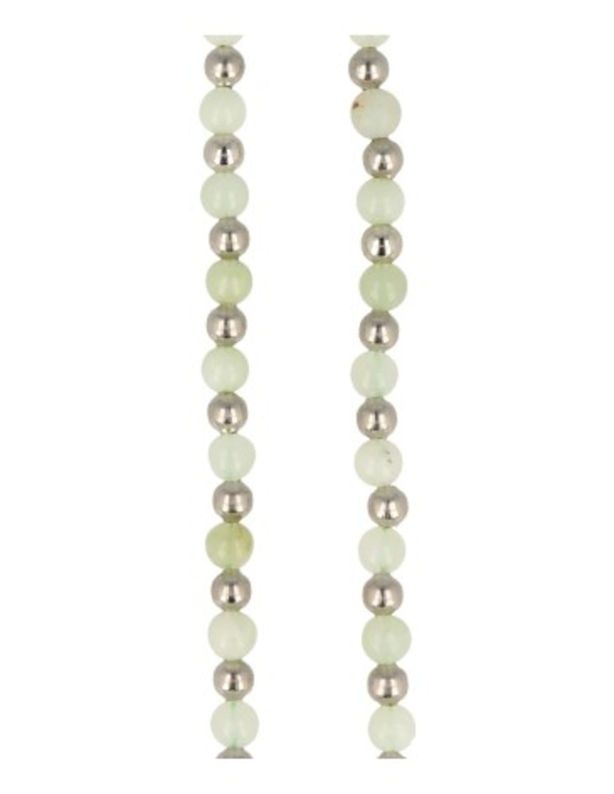 Serpentin halsband med 4 mm pärlor, 45 cm, Ibiza-stil