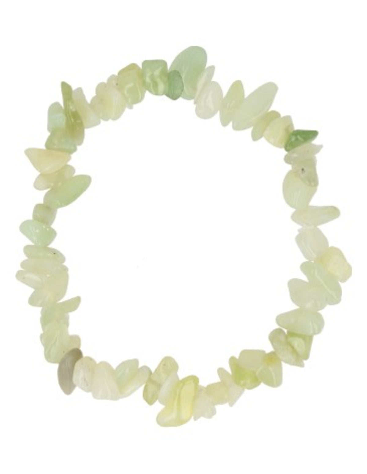 Serpentin armband med splitstenar, grön, 5 till 10 mm