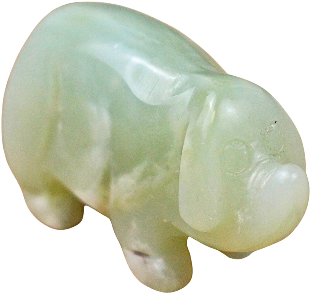 Jade gris, snidad, ca 4 cm