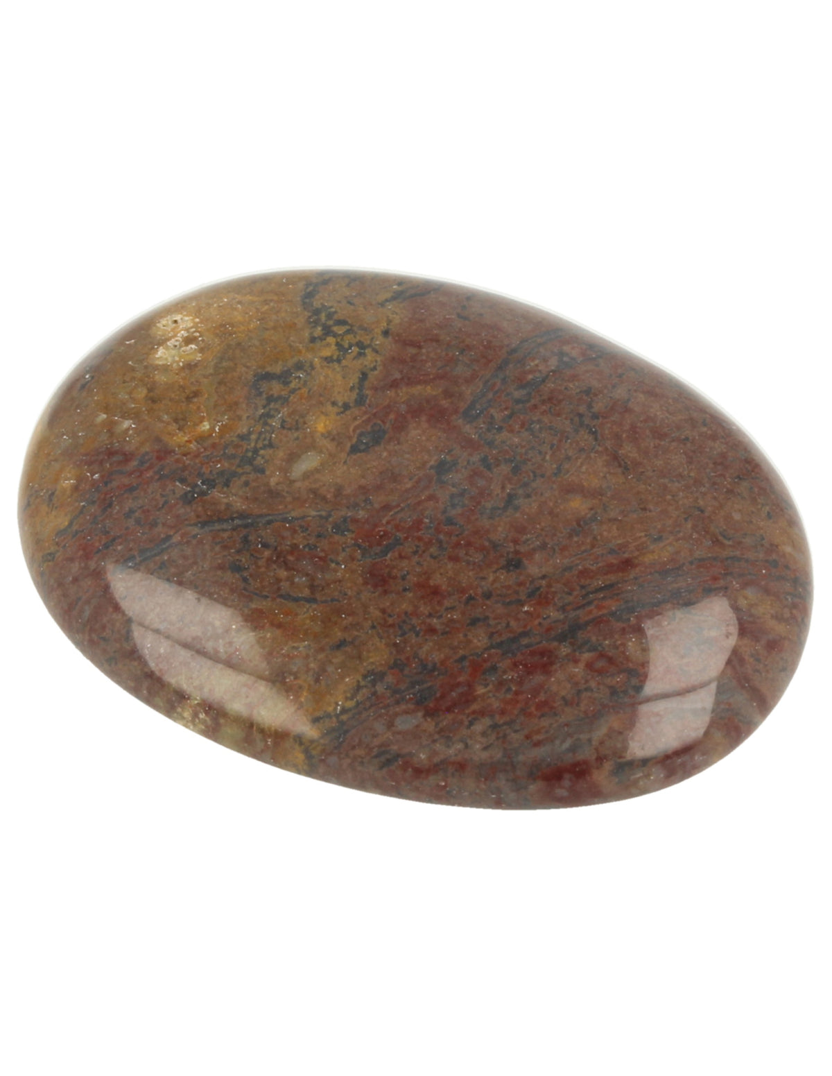 Ådjaspis ficksten, rödbrun, 4 till 6 cm, Indien