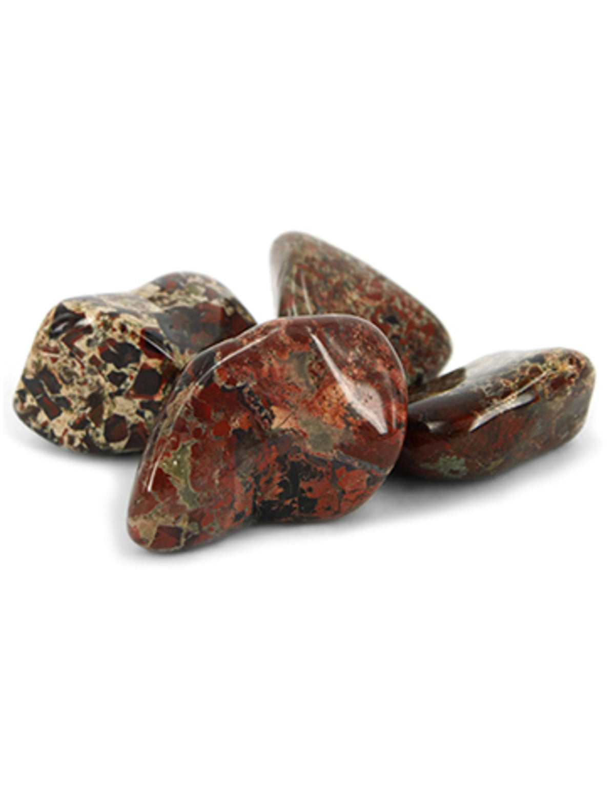 Brecciajaspis trumlade stenar, röda, 100 g