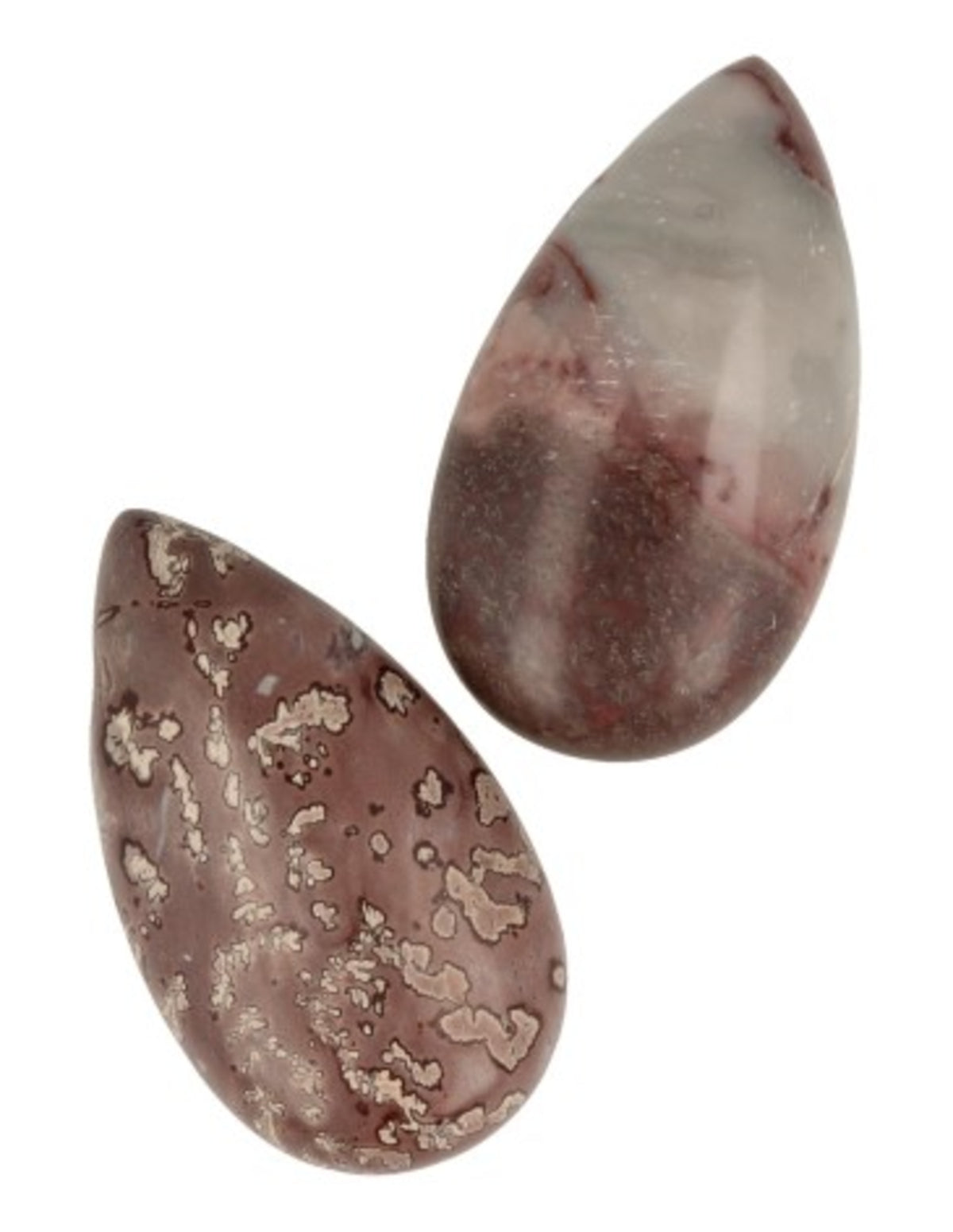 Jaspis hänge, chokladbrun droppe, 4 cm