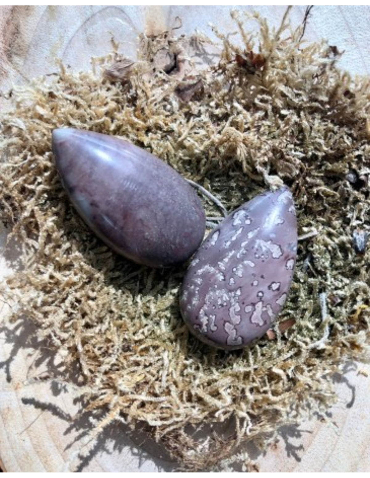 Jaspis hänge, chokladbrun droppe, 4 cm