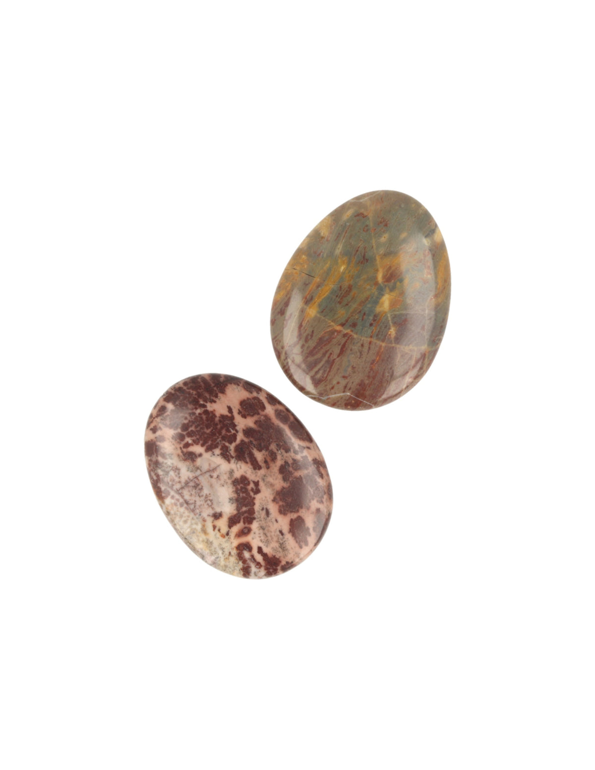 Chokladjaspis ficksten, brun, 3 till 5 cm