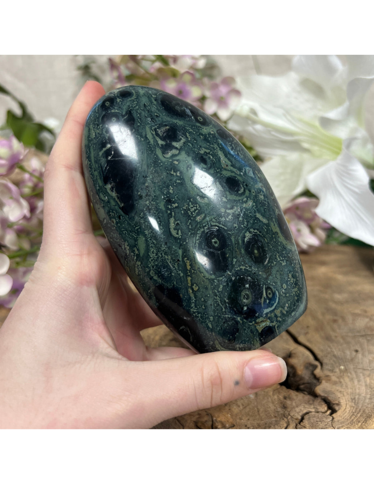 Kambaba jaspis skulptur, 12,5 cm, nr 03