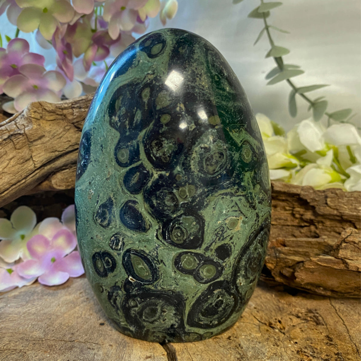 Kambaba jaspis skulptur, 11,9 cm, nr 10