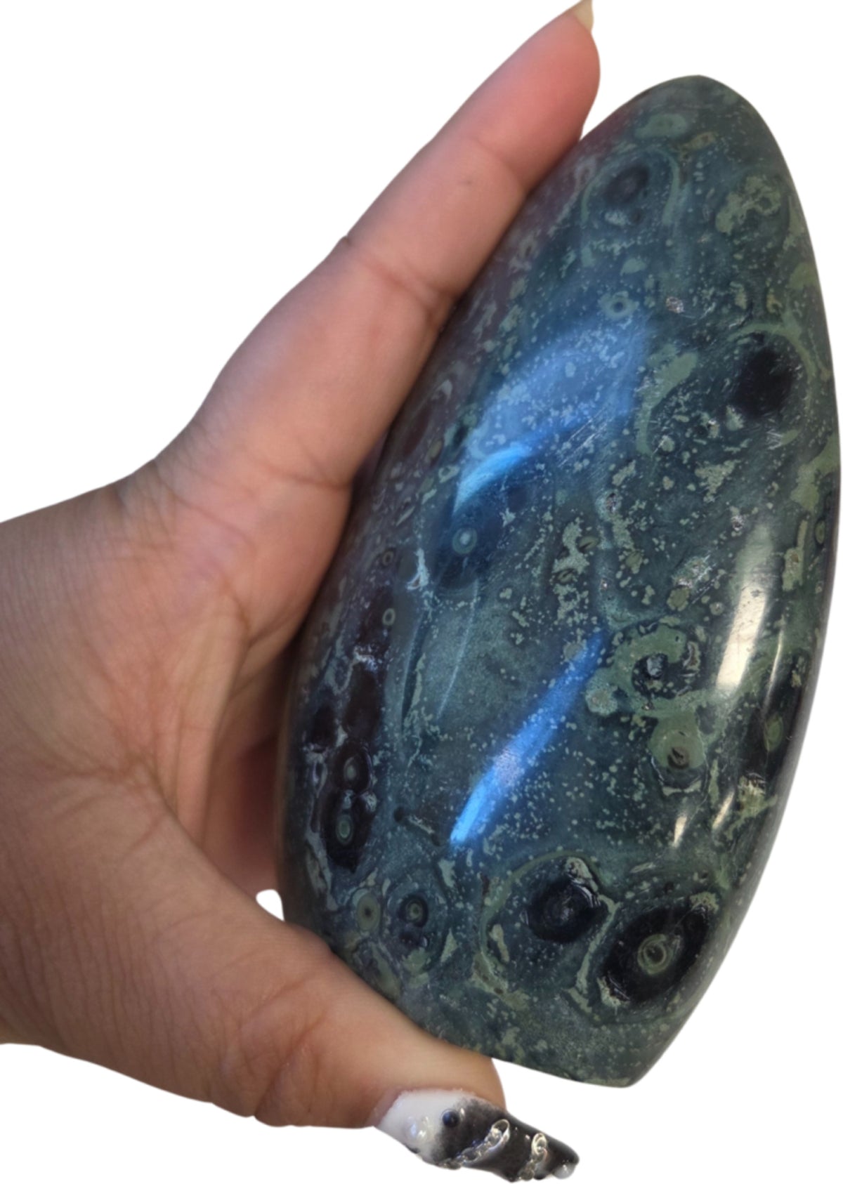 Kambaba jaspis skulptur, 12,5 cm, nr 12