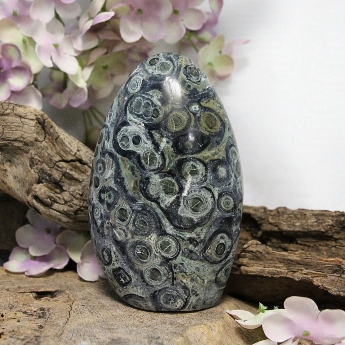 Kambaba jaspis skulptur, 12,5 cm, nr 15