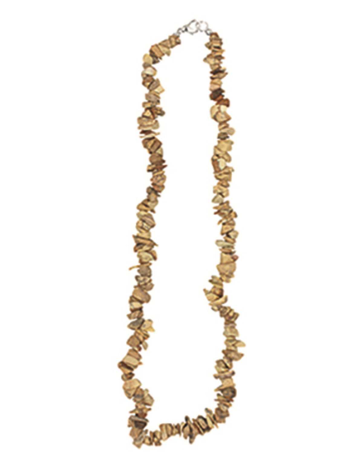 Landskapsjaspis halsband med splitstenar, 5 till 10 mm